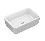 DSTOCK60 - Aufsatzwaschtisch, 60 x 40 cm, Alpinweiß, kompatibel mit Villeroy & Boch Architectura 41276101-4051202165185