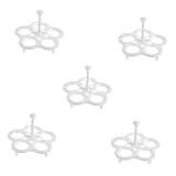 TOPBATHY 5 Sätze Hitzebeständiger Eier Dampfgarer Rack Für Gekochte Eier Stabiler Eierhalter Fächer Dampfgitter Küchenzubehör Für Effizientes Von Eiern Für Dampfgarer Und 2 Stücke * 5