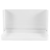 WEKADRIN Klappbares Wandmontiertes Aufbewahrungsregal Weiß Platzsparend Installieren Vielseitig für Bad Küche Schlafzimmer Stilvoll und Praktisch zur Organisation von Kleinteilen