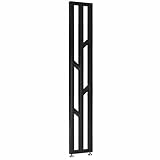 1,2 m breiter schwarzer Trennwand, Raumteiler, ohne Bohren, Sichtschutzwand für Wohnzimmer, Restaurant, Büro, Eingang (30 cm x 1,8 m)