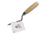 Eckenkelle, außen | 90°, 80x60 mm, rostfrei Außeneckenkelle, Kantenkelle, Eckspachtel 90° Winkel, Eckenkelle (Holzheft)