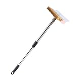 Pizzasteinbürste und Schaber – Grillbürste für den Außenbereich, robuste Keramik-Backwerkzeug für Grillrost, Grill, Bäcker, Outdoor-Küche, Terrasse, Camping, Kochkurs