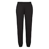 Fruit of the Loom Herren Trainingshose Premium 70/30 (XL) (Schwarz)