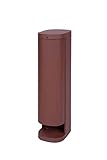 BOLD 19455 Volo Garten-Steckdose aussen (Steckdosen-Säule) Rostfarben (2X Schuko | IP44 Outdoor Steckdosenturm| 3680 Watt | 38,5 x 13,5 x 9,5 cm | Einfache Montage | Plastikfreie Verpackung)