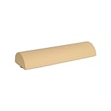 HABYS Lagerungsrolle Halbrund, Nackenrolle, Knierolle Lagerungsrolle, Nackenkissen, Lagerungskissen für Massage und Therapie, MDR-Zertifizieriung, Kniehalbrolle in Größe:60x19x9cm, Beige