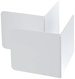 ALCO-Albert 4302-10 Buchstützen aus Metall 130x140x140 mm, Inh.2, weiß