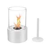 Joselin Kleine Tisch-Feuerschale, Tragbarer Mini-Tisch-Alkoholkamin für Den Innenbereich, Rauchfrei, Sauber, Einfache Installation