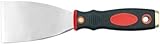 VOREL Rostschutz Spachtel 4 cm, Edelstahl, 40 mm Breite, 2-Komponentengriff, Profilierter Daumen-Griff, Aufhängeöse