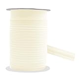 Mandala Crafts Schrägband aus Stoff, 1,9 cm (3/4 Zoll), zum Nähen, Paspelsäumen – 40 Yds elfenbeinfarbenes Schrägband, Decken-Schrägband – Nahtbindeband