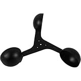INOOMP Anemometer Windbecher Ersatz Windgeschwindigkeitssensor aus Aluminiumlegierung für Windrichtungsmessung und Windnavigation mit Drei Bechern für Wetterstationen