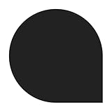 raik PU074-0B6-sw Raik Bodenplatte B6 Tropfen schwarz pulverbeschichtet 1200 x 1200 mm