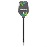 Zilimontt 6 in 1 Bodentester Drehbar mit Digital - Genauer pH-Wert, Feuchtigkeit, Temperatur, Licht & Meter für Indoor & Outdoor Gartenarbeit, Gewächshäuser, Bauernhöfe & Rasen