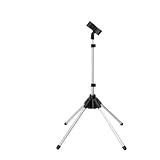 Giuneuow Verstellbarer Haartrocknerständer, 29-59 Haartrocknerhalter mit Stativ und Universalclip, 360-Grad Drehbar