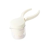 Handpresse Fruchtsaftpresse - Manuelle Orangenpresse aus Edelstahl & ABS für Zitrusfrüchte & Gemüse, Professioneller Küchen-Entsafter für die Arbeitsplatte- Beige