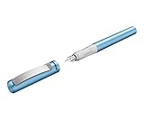 Pelikan Füller Pina Colada inkl. Standard-Tintenpatrone, nachfüllbar, für Rechts- und Linkshänder, blau, 1 Stück