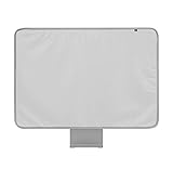 Staubschutz für Apple iMac, kompatibel mit 24 Zoll Apple iMac Desktop-Computer, PU-Leder, Schutz-Pad-Abdeckung (24inch) grau