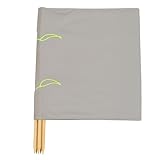 Aves-24 Windschutz 8m x 80cm für Strand Garten See Meer SICHTSCHUTZ Wind Zaun Schutz Blickschutz Camping (51. Einfarbig Grau)
