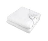 Doppeltes Wärmeunterbett aus Polyester| 160 x 140 cm | Elektrische Wärme Unterbettdecke | Wärme Unterbett | Wärmeunterbett mit Abschaltautomatik