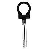 MUCKLILY Anhängerkupplung Trailer Hook Towing Hook Accident Tow Hook Racing Tow Hook LKW Haken lauflernwagen Abschleppstange für Rennwagen Renndeichsel Aluminiumlegierung Black
