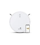 Senya Staubsauger-Roboter My Little Robot SYCN-VC009W, WLAN-Verbindung und programmierbar per App/Fernbedienung, 2000 Pa, 120 min für Teppiche und Hartböden, leise