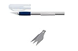 Wedo 78621 Skalpell und Ersatzklingen (aus Aluminium) silber