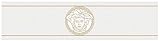 VERSACE WALLPAPER Vliestapete Greek Luxustapete geometrisch grafisch 5,00 m x 0,13 m metallic weiß Made in Germany 935223 93522-3