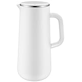 WMF Impulse Thermoskanne 1l, Isolierkanne für Kaffee oder Tee, Drehverschluss, hält Getränke 24h kalt und warm, Thermoskanne für Kaffee oder Tee, weiß