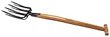 Spatengabel mit Federdülle (Lanzenzinken) und Eschen-T-Stiel 280x180 mm, 4 Zinken