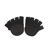 Healvian Unsichtbare Damen Fünf Zehen No Show Halbsocken mit Rutsch Sohle Atmungsaktiv Schweißabsorbierend Hautfreundlich für Sommer und High Heels Schwarz