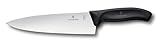 Victorinox Swiss Classic, Profi Tranchiermesser, Extra Scharfe Klinge, gerader Schliff, 20 cm, Kunststoffgriff, Rostfreier Stahl, schwarz