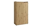 byLIVING Sekretär Janne/Artisan-Eiche-Optik/Office-Schrank mit 2 Türen/platzsparend/Grifflos/B 80, H 141, T 40 cm