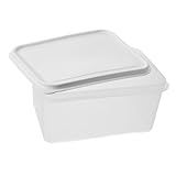 LALADEFIEE Praktische Teiggärbox mit Deckel Multifunktionale Transparente Aufbewahrungsbox für Pizzateig und Brotteig Lebensmittelecht Sicher Stabil für Haushaltsküche