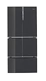 Haier HFF-750CGBJ Kühl-Gefrier-Kombination / 488 Liter/Antioxidant Zone/ABT/Switch Zone/Eiswürfelber/Side by side, Schwarzes Glas