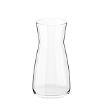 DARENYI Vase Glas Blumenvase 20cm Vasen Deko Neon Klar Glasvase für Wohnzimmer, Schlafzimmer, Büro, Hochzeit