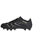 adidas Unisex Predator Club Firm Ground/Multi Ground Football Boots, Core Black/Carbon/Lucid Lemon, 43 1/3 EU