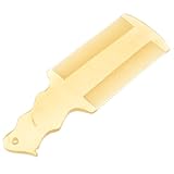 BAZEITFLOW Feinzinkiger Büffelhorn Läuse- und Schuppenkamm mit langem Griff, doppelseitig, antistatisch, handgefertigter Haarstylingkamm für Damen und Herren, Kopfhautmassage und