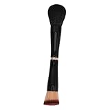 OATIPHO Make-up Pinsel lose hoch doppelköpfiger Make-up-Pinsel Gesichtsbürsten Abdeckung Make -up -Mischpinsel Make -up -Pulverbürste Rougepinsel Wellpappe aus Seiden-Nylon-Wolle Schwarz