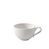 Villeroy und Boch New Cottage Basic Cappuccinotasse, 390 ml, Höhe: 7 cm, Premium Porzellan, Weiß