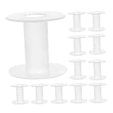 Artibetter 15 Stück Draht- Und Scheibenwickelwerkzeug Garnspulen Spule Elastische Schnur Für Armbänder Nähspulen Aus Papier Leere Drahtspule Strickspule Gummiband Klarer Draht Transparent Abs
