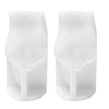 RIYAN Silikonform für Kerzen, Mittelfinger, Gestform, zur Kerzenherstellung, Harzseife, 9,7 cm, 2 Stück