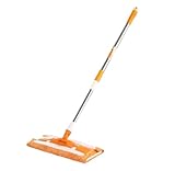 Flacher Bodenwischer， Bodenwischer Für Hartholzböden, Flachwischer Mit Stücken, Wiederverwendbare, Waschbare Pads Für Die Nass- Oder Trockenreinigung Von Böden Zu Hause Und Im Büro Flachmopp für Büro