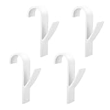 4 Stück Handtuchhalter Heizkörper,Haken für Handtuchheizkörper,Bad Badheizkörper Halterung Heizung,Towel Handtuch Rundheizkörper,Einhängen Halter Handtuchhaken,Heizungshaken Badezimmerhänger,Weiß