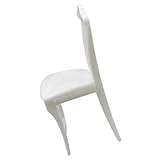 ERINGOGO Spielzeugstuhl Kinderhocker Babypuppenspielzeug Mini Puppenmöbel Miniatur Mini Stuhl Puppe Stuhl Zarte Miniatur Spielzeugpuppe Lieferungen Weiße Plastik