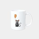 Odernichtoderdoch Tasse Maus - Becher für Kinder mit Illustrationen, Tiermotiv im kindgerechten Design, Geschenk, 330 ml