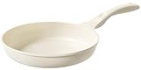 Redchef Keramik Pfanne 28cm Antihaft Beschichtet, Bratpfanne Induktion, Omelette Pfanne, Kochgeschirr Chef's Pan PTFE-frei PFAS-frei PFOA-frei, Kratzfest Spülmaschinenfest, Beige