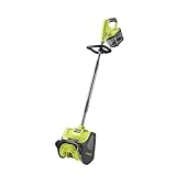 RYOBI 18 V ONE+ Akku-Schneebürste / Schneefräse RY18ST25A-0 (25cm Räumbreite, 6m Wurfweite, ohne Akku und Ladegerät), Grün