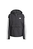 adidas Damen ESSENTIALS 3-STRIPES LIFESTYLE WOVEN WINDBREAKER, black/white, L