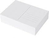 100 Blanko Postkarten weiß, DIN A6, kreatives Basteln, gestalten individueller Postkarten, hochwertiges Kunstdruckpapier (350g/m2)