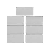 Nagelstempelplatten-Set, 7-teilig, exquisite Nagelkunst-Vorlagen aus Edelstahl mit verschiedenen Themendesigns für DIY-Maniküre-Salon-Profis und Nagelliebhaber