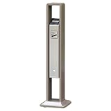 OUFEIJIA Bodenaschesäule Edelstahl Rauchsäule Zigarettenstummel Säule Regenfest Standaschenbecher Outdoor für Hotel Einkaufszentrum
